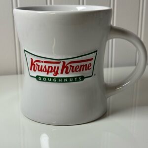 Krispy Kreme Doughnuts Diner Style Heavy Coffee Mug Cup Ceramic Double-Sided
